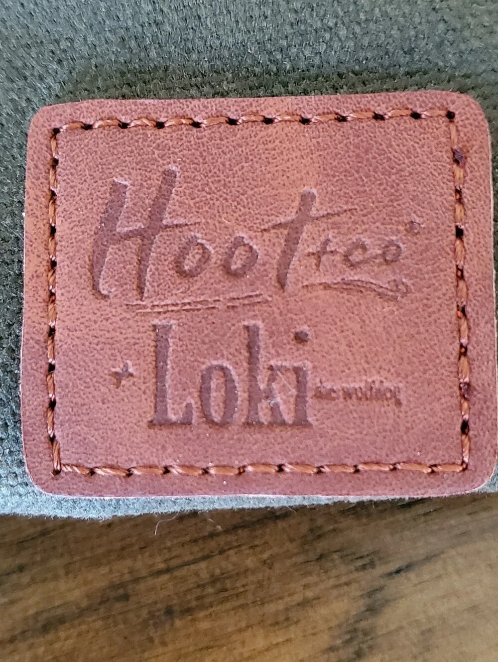 Dog Kibble Treat Bag Pouch Hoot & Co x Loki The Wolfdog Waxed Canvas Green